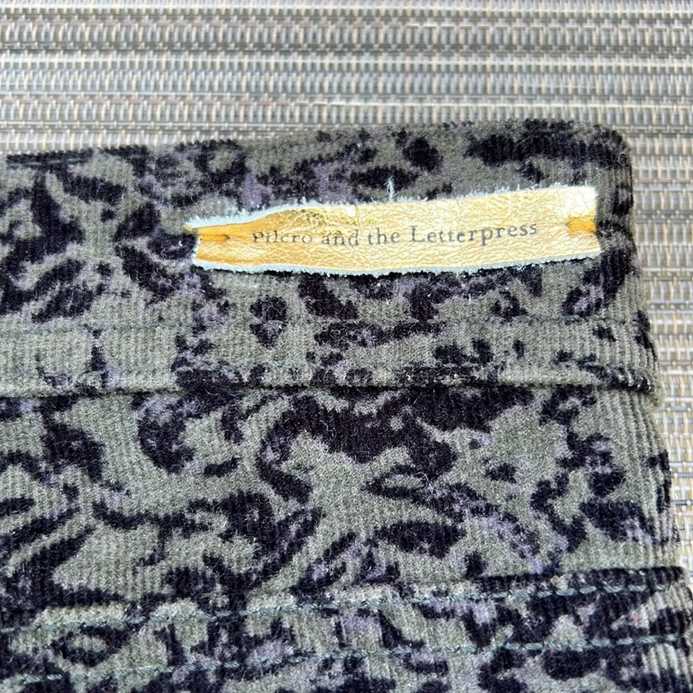 🎯NWOT Pilcro And The Letterpress Corduroy Pants Green Size 26P - Picture 9 of 10